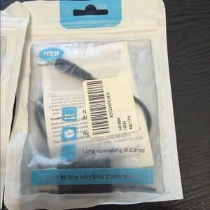 2 pack, new: USB Wireless Transceiver Pack - White & Teal Accents